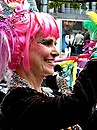 Eine Frau vom CSD