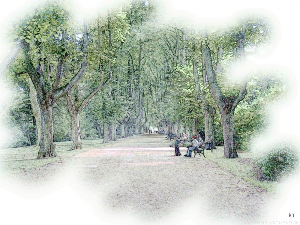 Allee im Sommer (bearbeitet)
