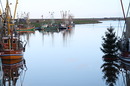 Ruhiges Wasser zu Weihnachten im Greetsieler Hafen