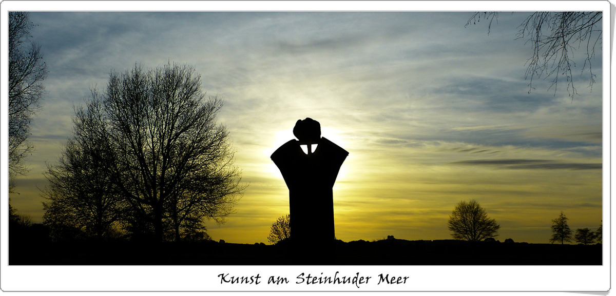 Kunst in der Abendsonne