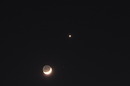 Mond und Venus