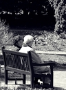 Pause auf der Parkbank