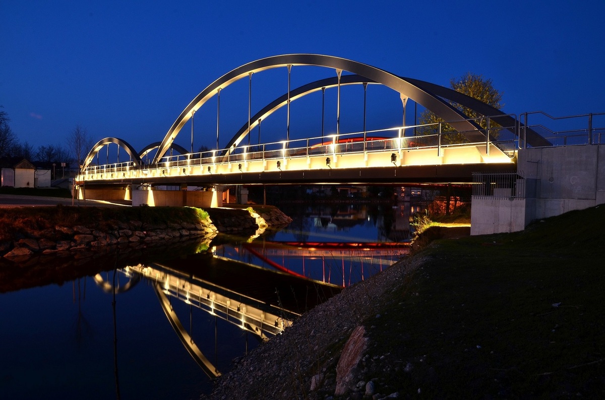 Eisenbahnbrücken in Wieselburg