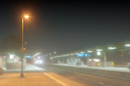 Bahnhof im Nebel