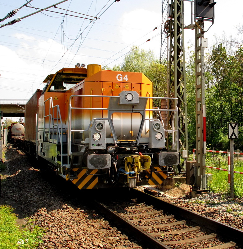 Vossloh G 4 auf Rangierfahrt