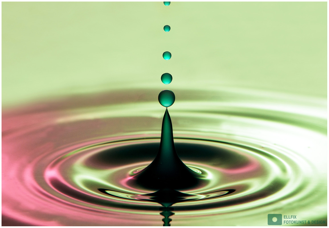 5 Wassertropfen nacheinander...