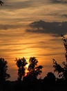 Sonnenuntergang mit Fantasiegebilde