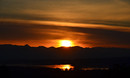 Gespiegelter Sonnenuntergang