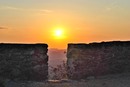 Die Sonne geht unter- Blick von der Hochwaldbaude in Hain