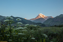 Sonnenaufgang am Mt. Kazbegi/Georgien