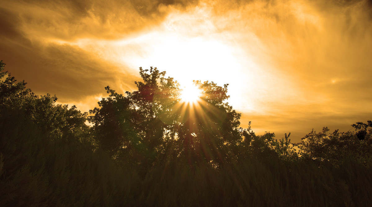Am Abend ist der Himmel am schönsten