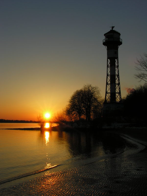 Sonnenuntergang in Wittenbergen