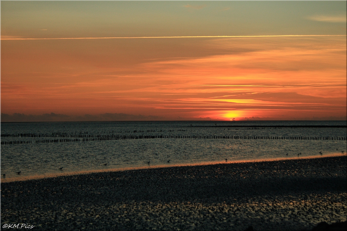 Sonnenuntergang über der Nordsee
