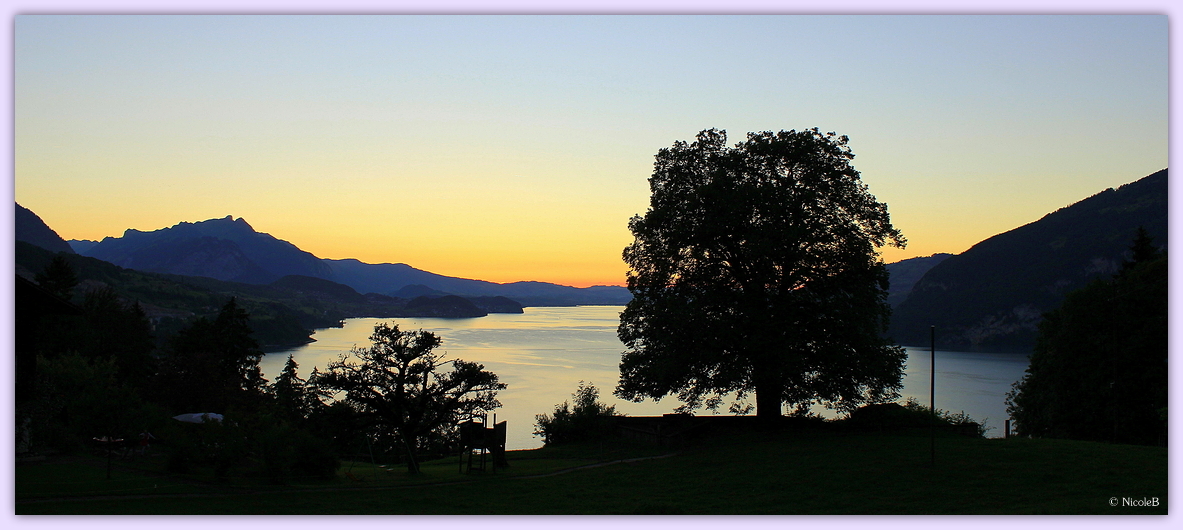 Sonnenuntergang Thunersee 3