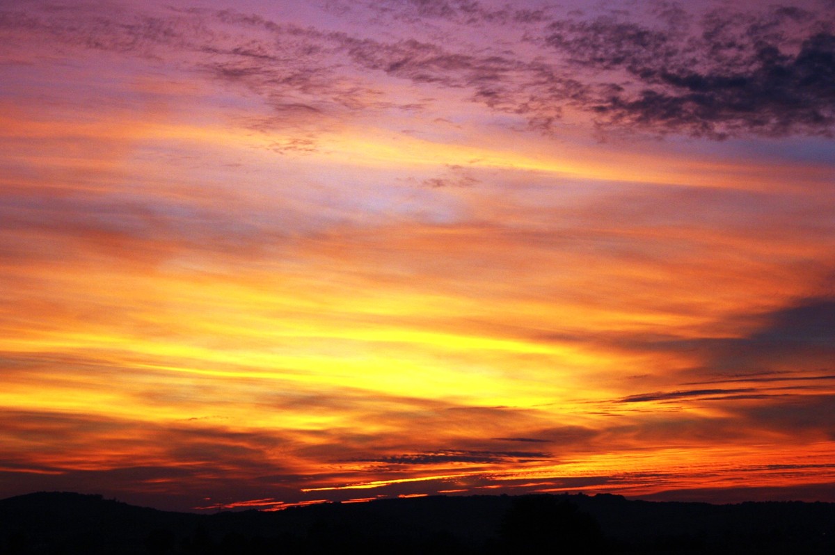 Sonnenuntergang vom 22.9. in Sankt Leonhard am Forst
