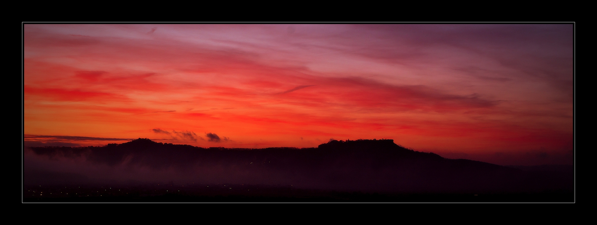 Der Staffelberg bei Sonnenaufgang