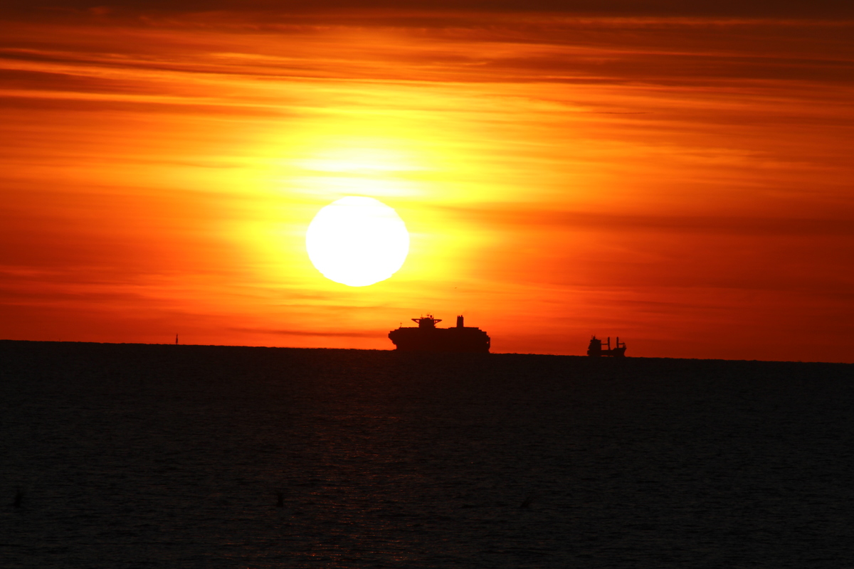 Sonnenuntergang in Cuxhaven