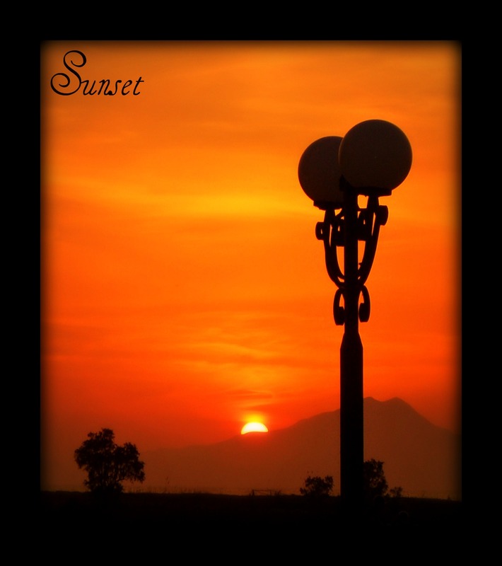 Sunset in Greek