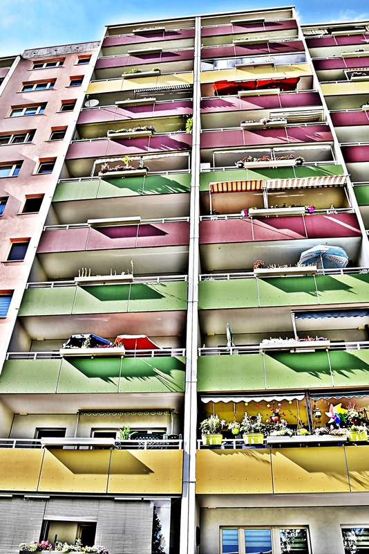 Balkone an der "Platte"