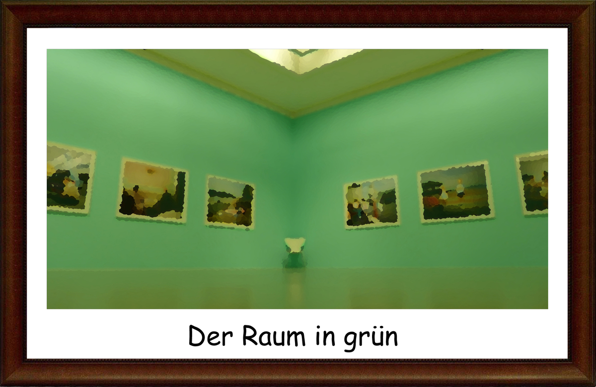 Der Raum in grün
