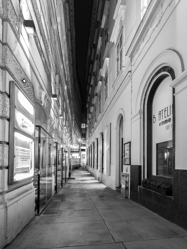 Eine schmale Gasse in der Wiener Innenstadt ;-)