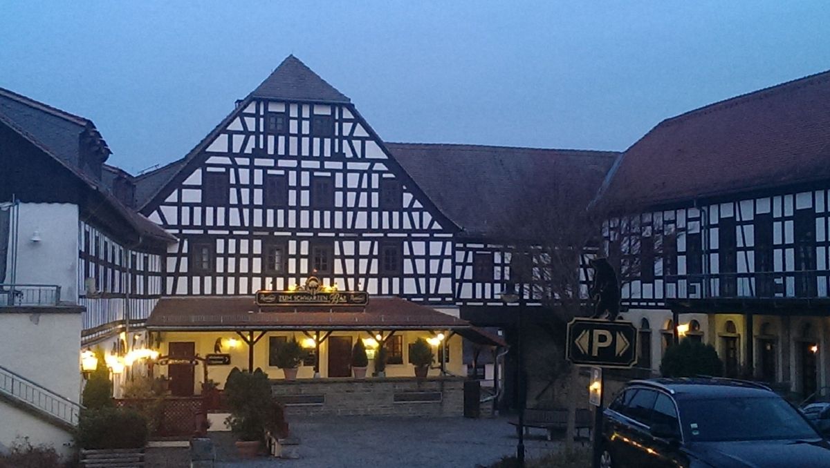Gasthof " Schwarzer Bär " Hermsdorf / Thüringen