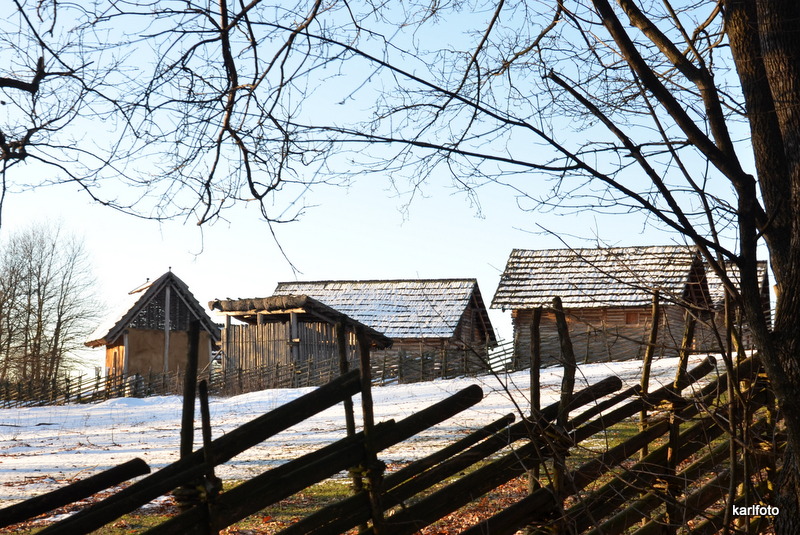 nachgebautes Keltendorf...
