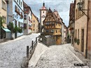 3.))'' Rothenburg obder Tauber,am Plönlein ''