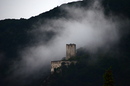 Ruine Rauhenstein in Baden am Morgen