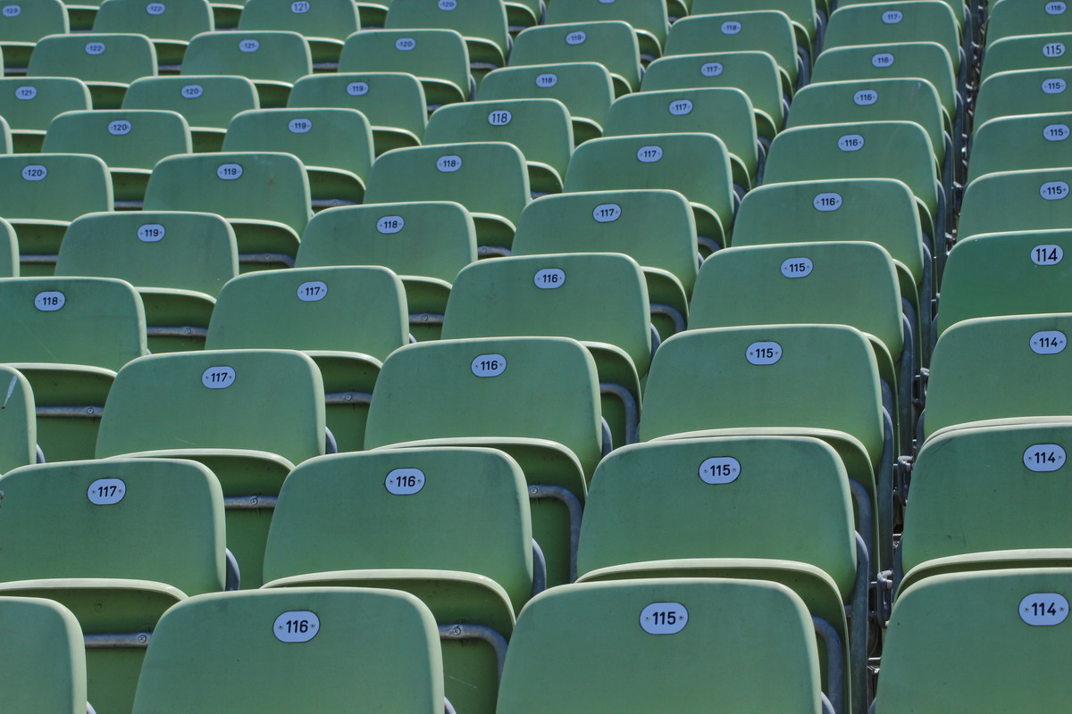Leere Sitze bei Bregenzer Festspiele