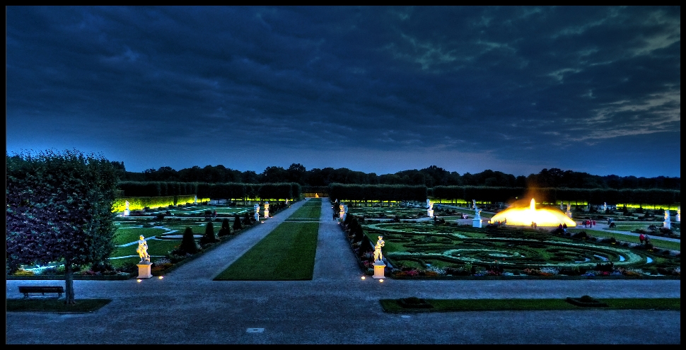 Herrenhäuser Gärten am Abend