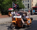 Das "Krause - Duo":  gestern im Festumzug des Stadtfestes in Delitzsch