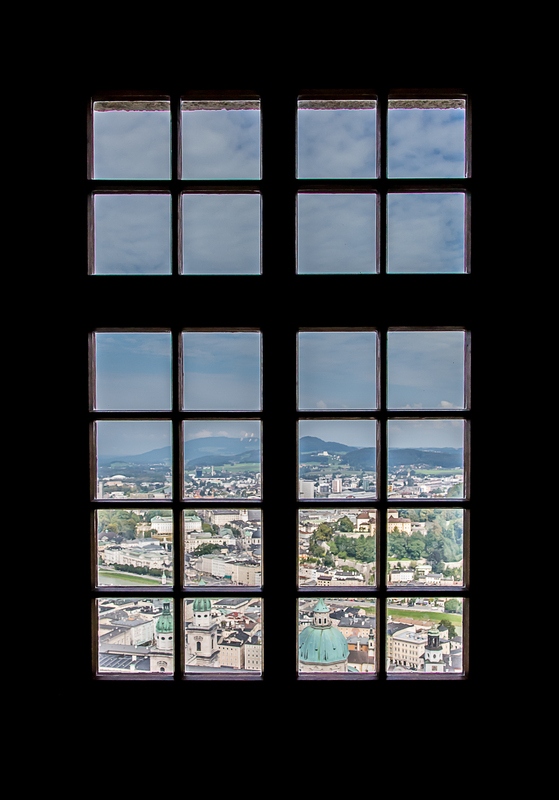 Der Durchblick auf die Stadt Salzburg :-))