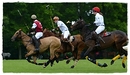 Polospieler im Galopp