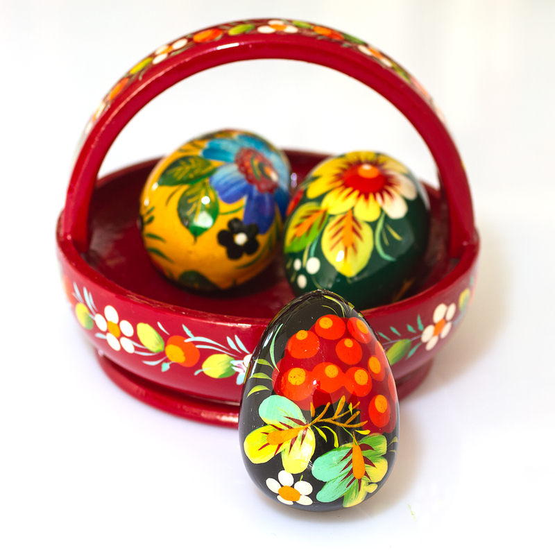 Holzosterkorb aus der ukraine