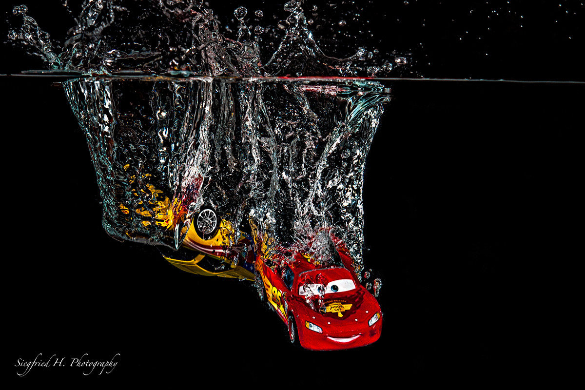 cars goes diving