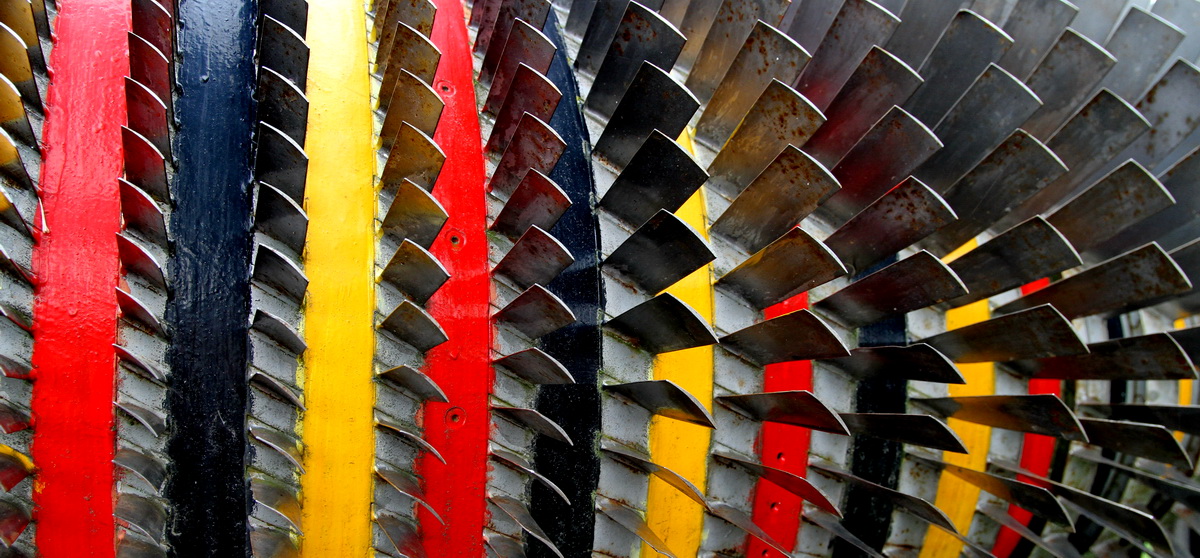 schaufelrad einer Turbine