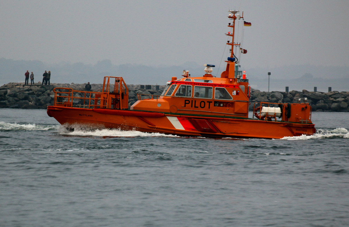 Pilotboot auf der Ostsee