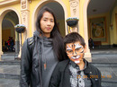Willi als 'Tiger' mit Schwester Pattama im Phantasialand