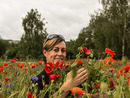 Birgit im Mohn