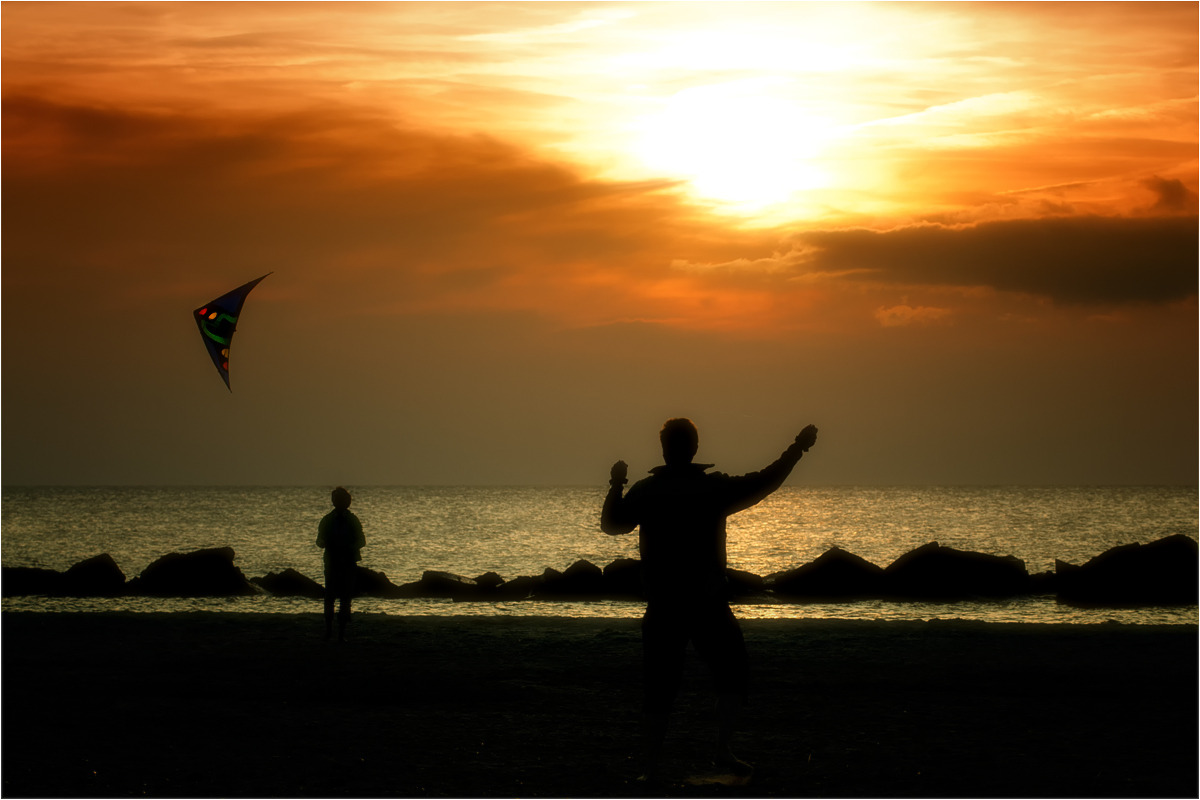 ... wir sind, wie Drachen im Wind.