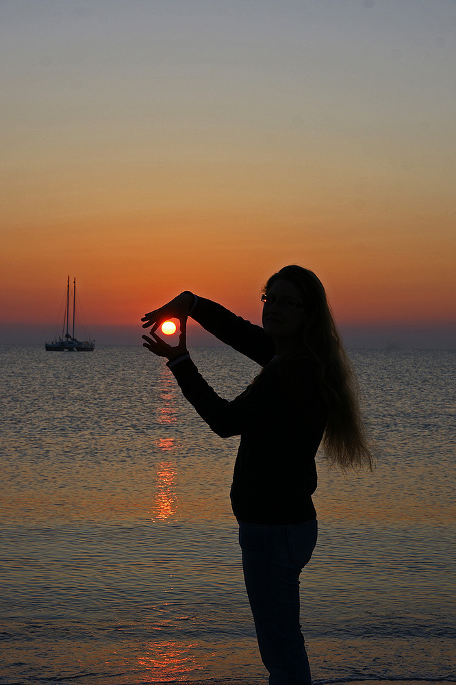 mit der Sonne spielen