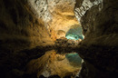 in eine Grotte in Lanzarote