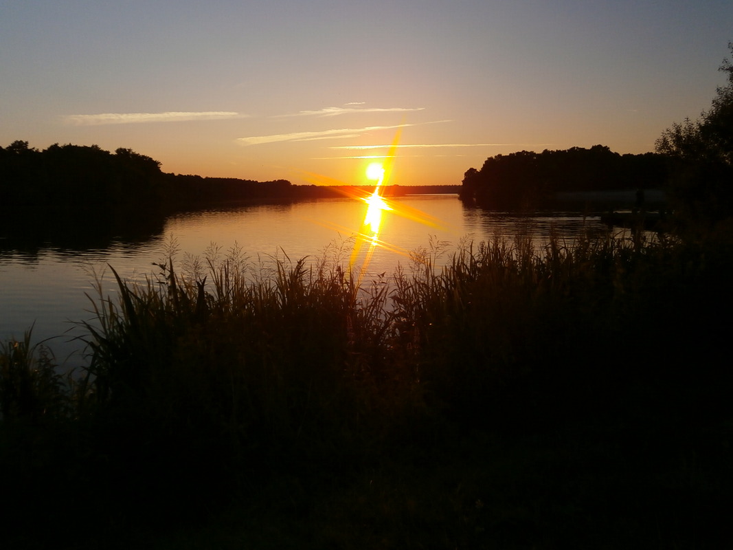 Roter Sonnenuntergang