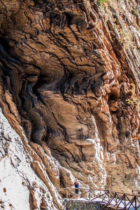 Eines der schönsten Anblicke in der Samaria Schlucht