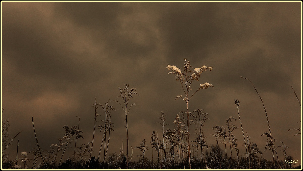 Bedrohlichen Himmel!
