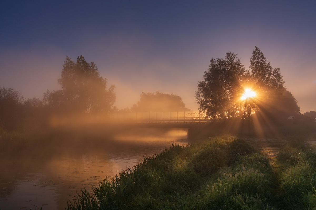 Morgen an der Ryckbrücke