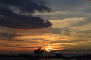 Sonnenuntergang über Bitterfeld