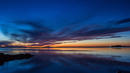 Sonnenuntergang am Ijsselmeer