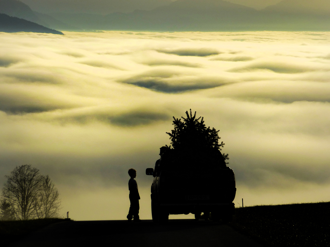 Der Weihnachtsmann fragt nach dem Weg...